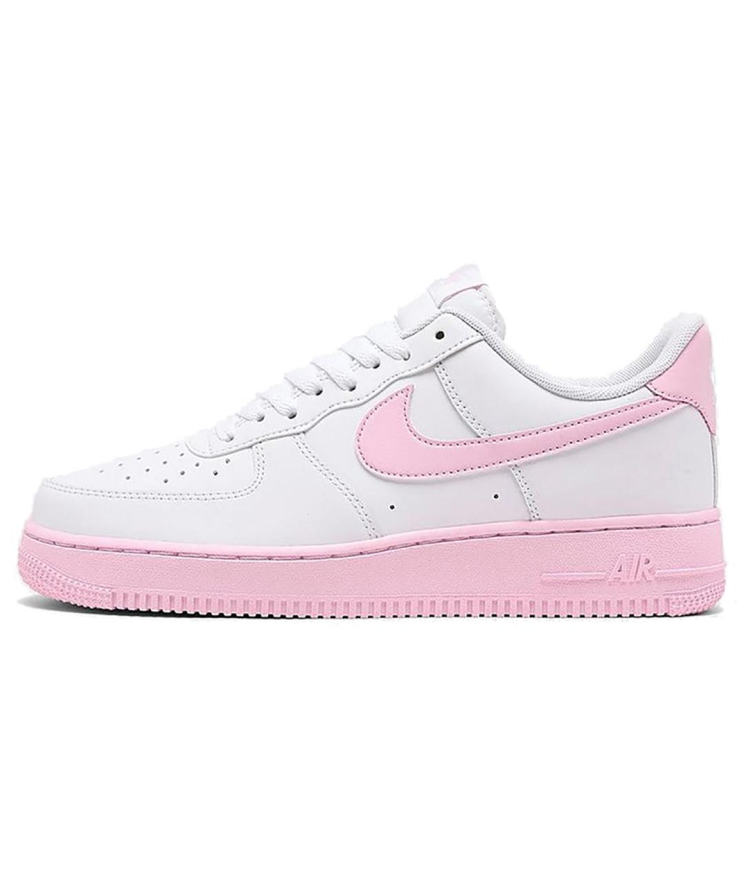 NIKE Белые кожаные низкие кроссовки / кеды, фото 3