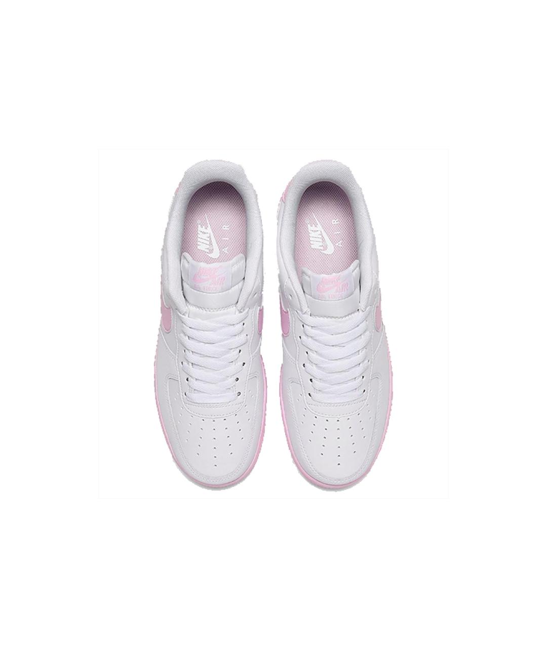 NIKE Белые кожаные низкие кроссовки / кеды, фото 5
