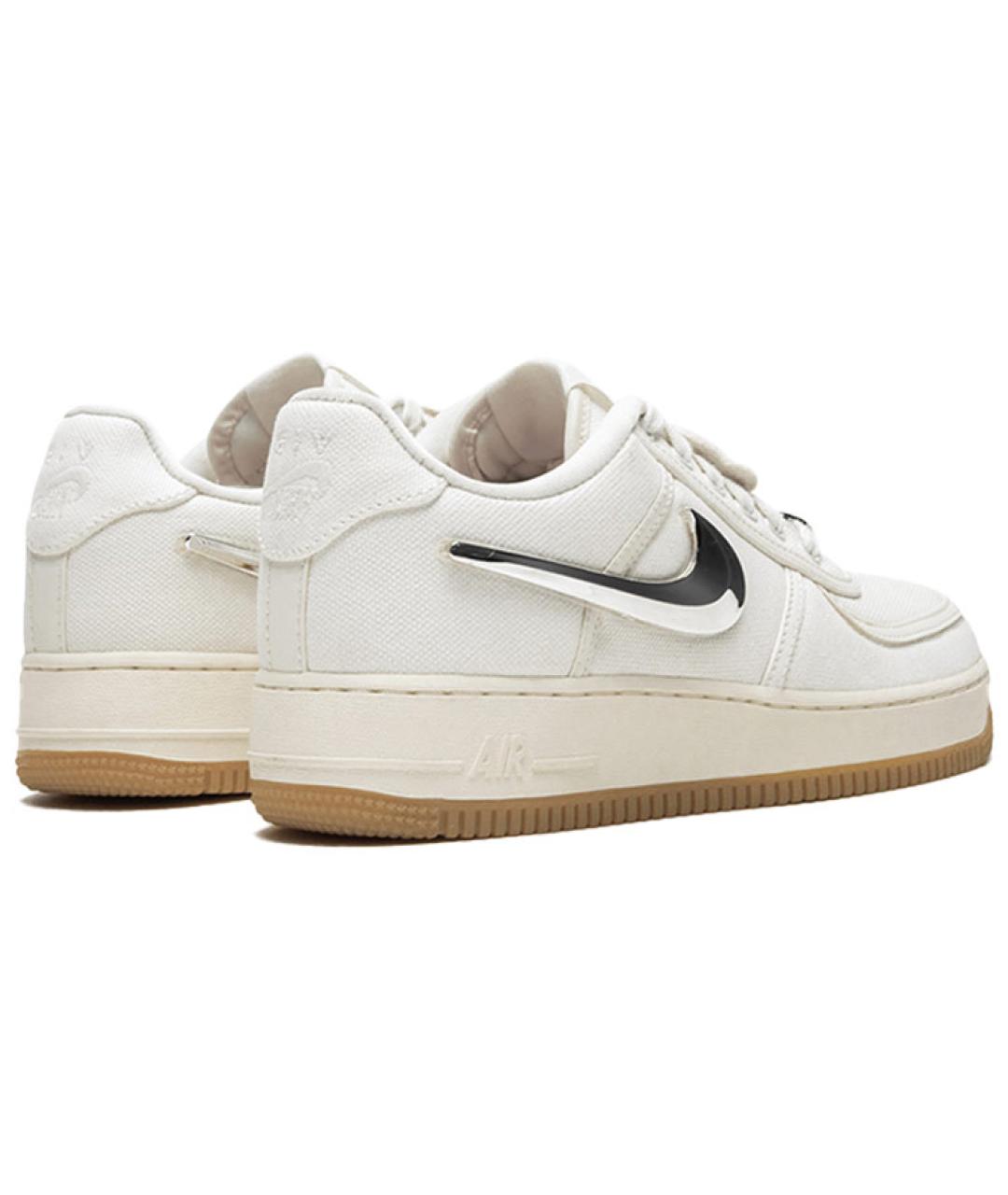 NIKE Бежевые кожаные кроссовки, фото 3