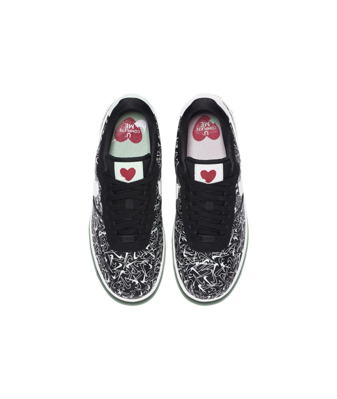 NIKE Черные кожаные кроссовки, фото 5