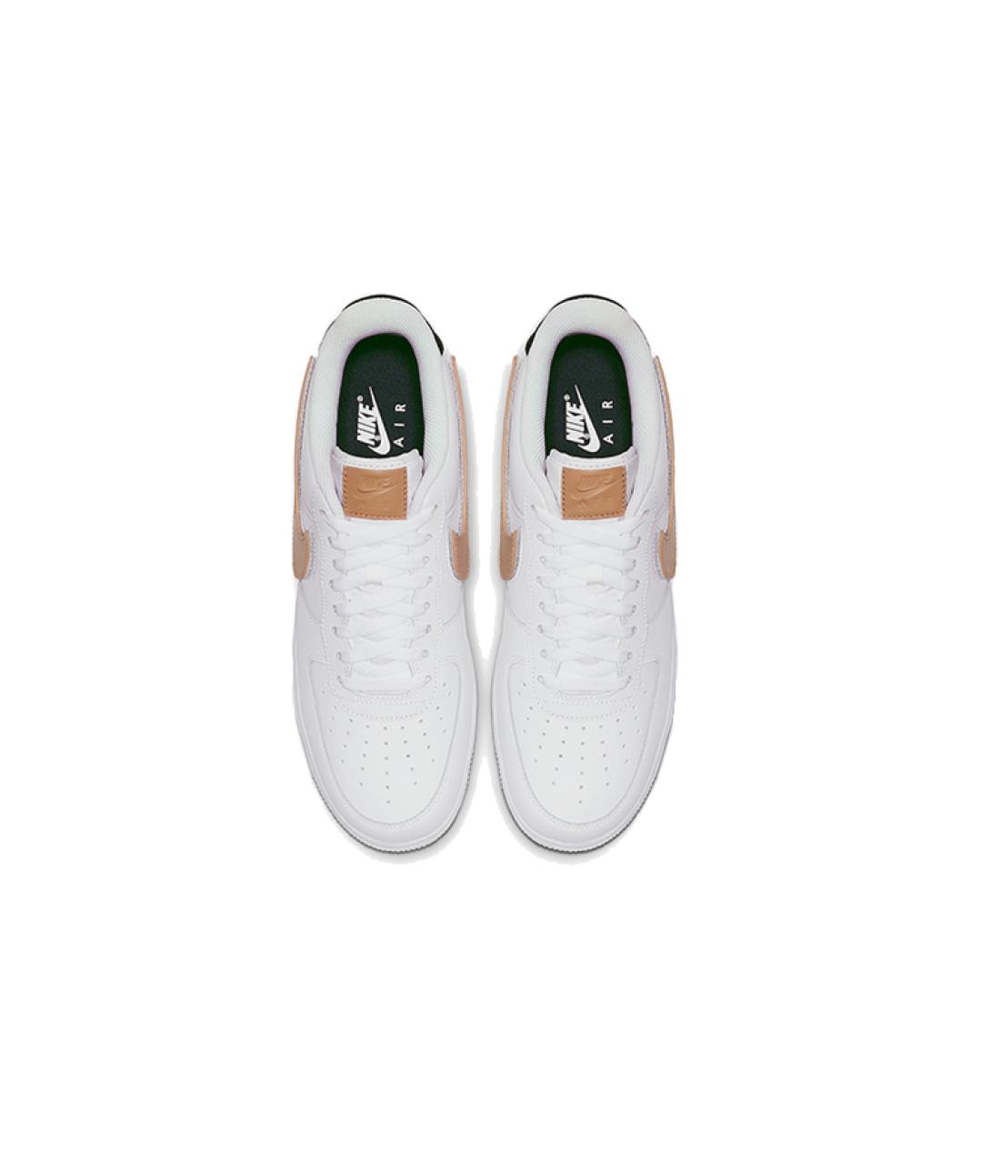 NIKE Белые кожаные низкие кроссовки / кеды, фото 5