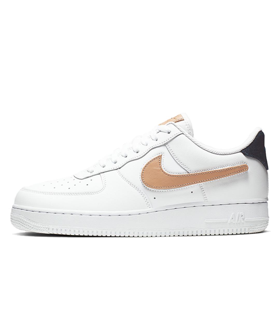 NIKE Белые кожаные низкие кроссовки / кеды, фото 3