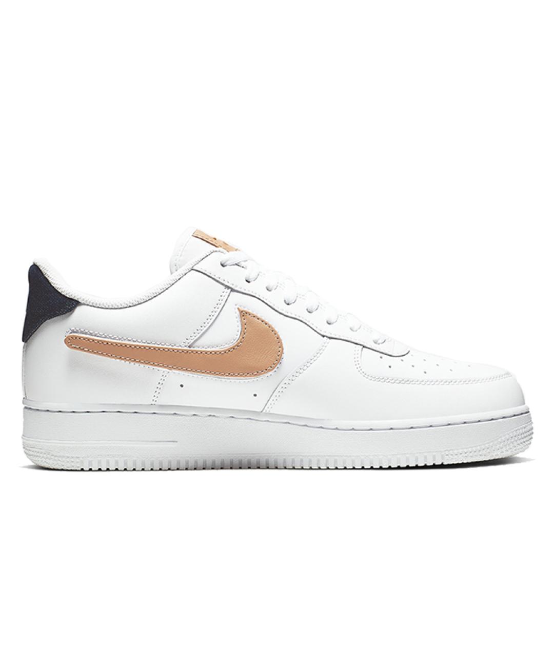 NIKE Белые кожаные низкие кроссовки / кеды, фото 2