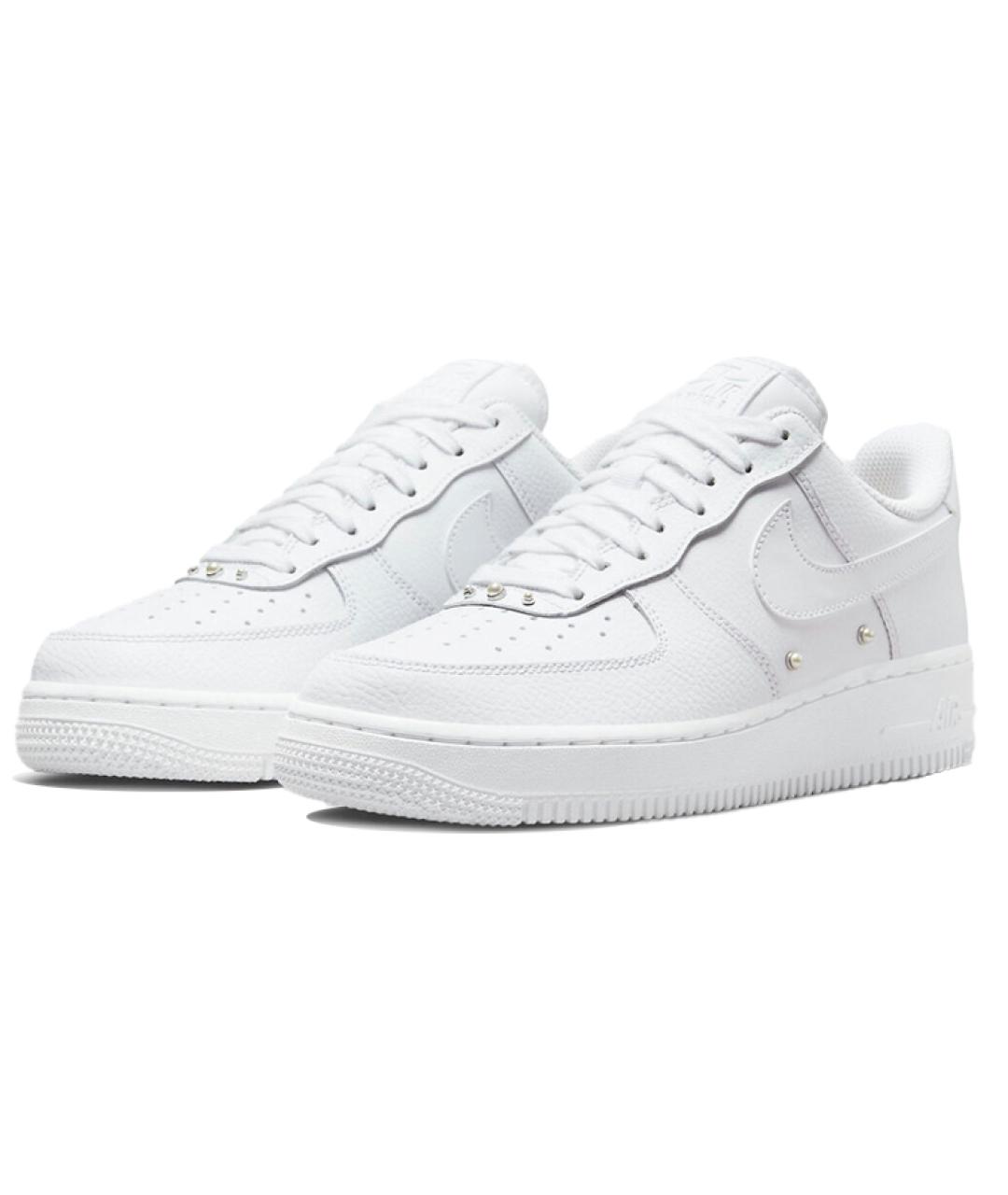 NIKE Белые кожаные кроссовки, фото 4