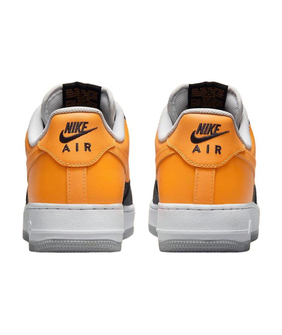 NIKE Оранжевое кожаные кроссовки, фото 4