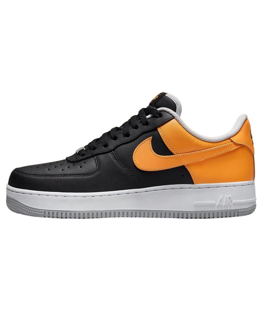 NIKE Оранжевое кожаные кроссовки, фото 5