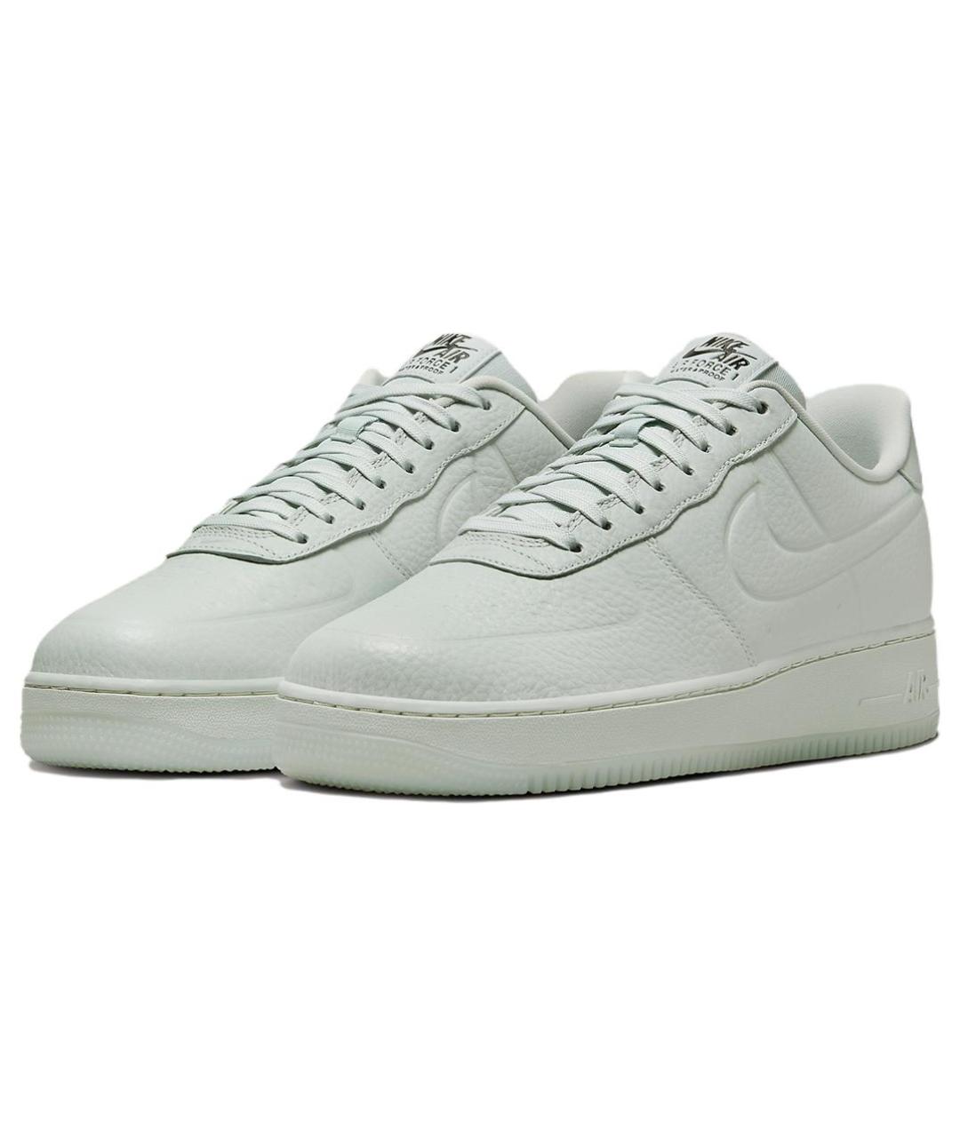NIKE Серые кожаные низкие кроссовки / кеды, фото 4