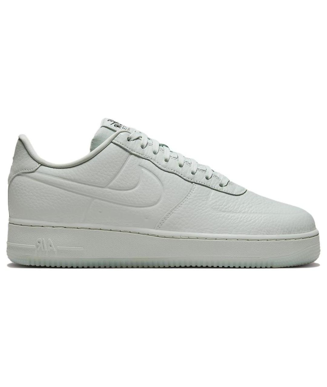 NIKE Серые кожаные низкие кроссовки / кеды, фото 1