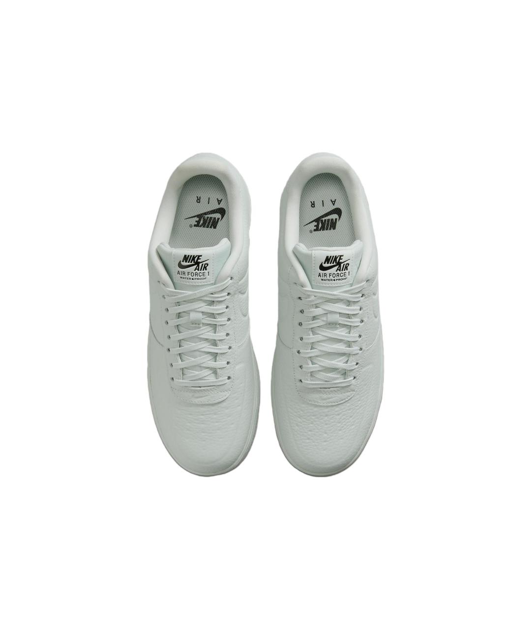 NIKE Серые кожаные низкие кроссовки / кеды, фото 5