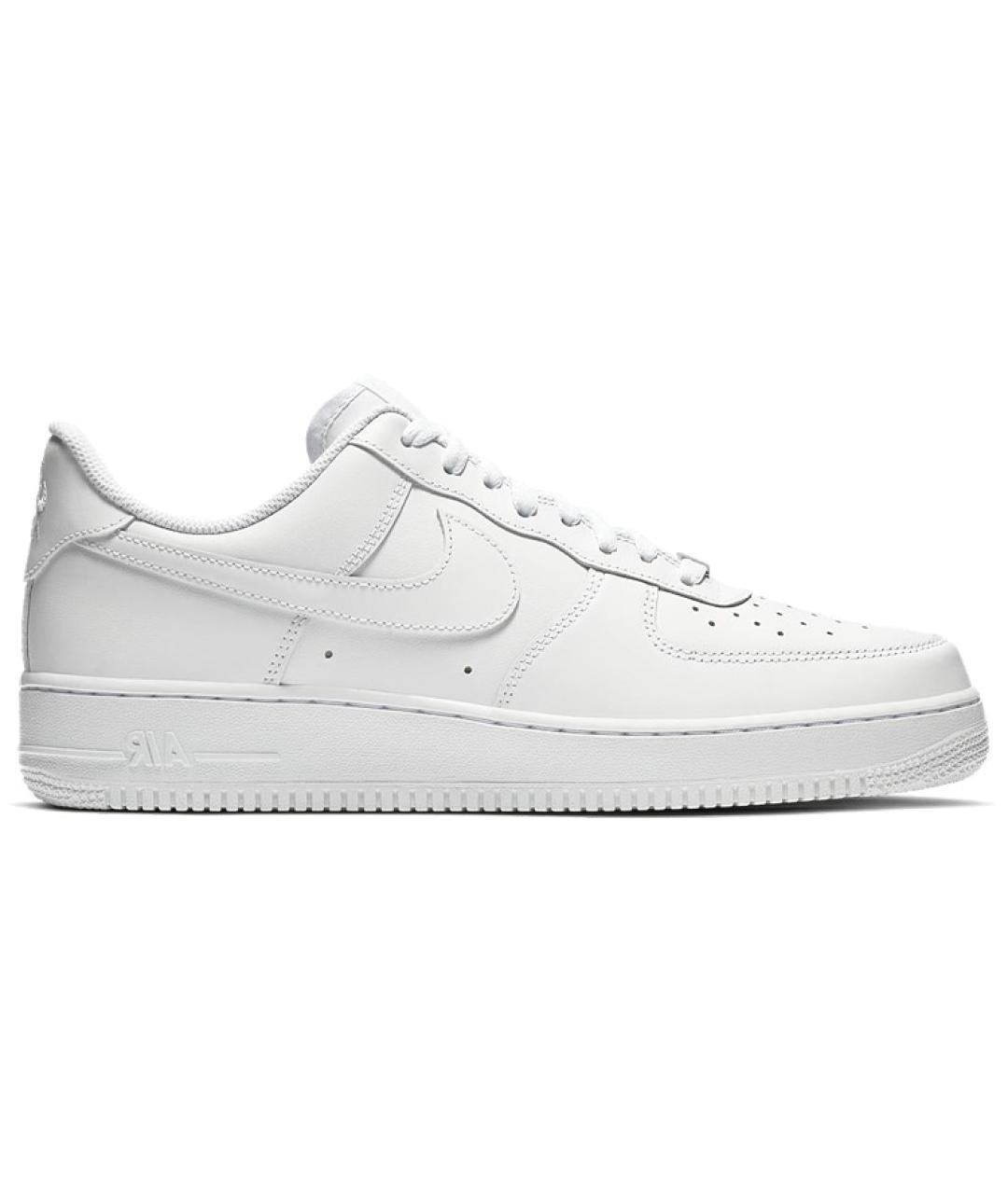 NIKE Белые кожаные низкие кроссовки / кеды, фото 1