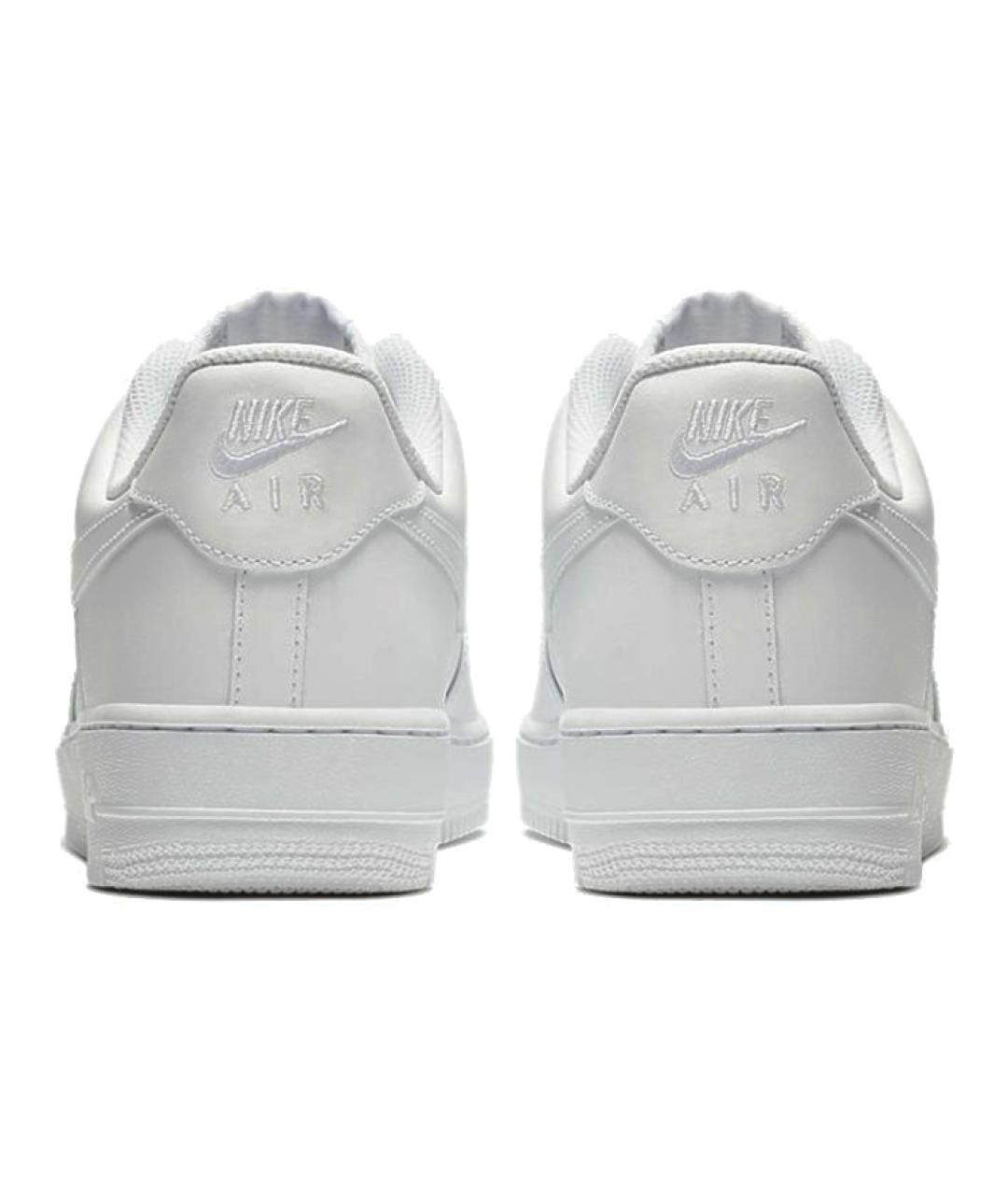 NIKE Белые кожаные низкие кроссовки / кеды, фото 5