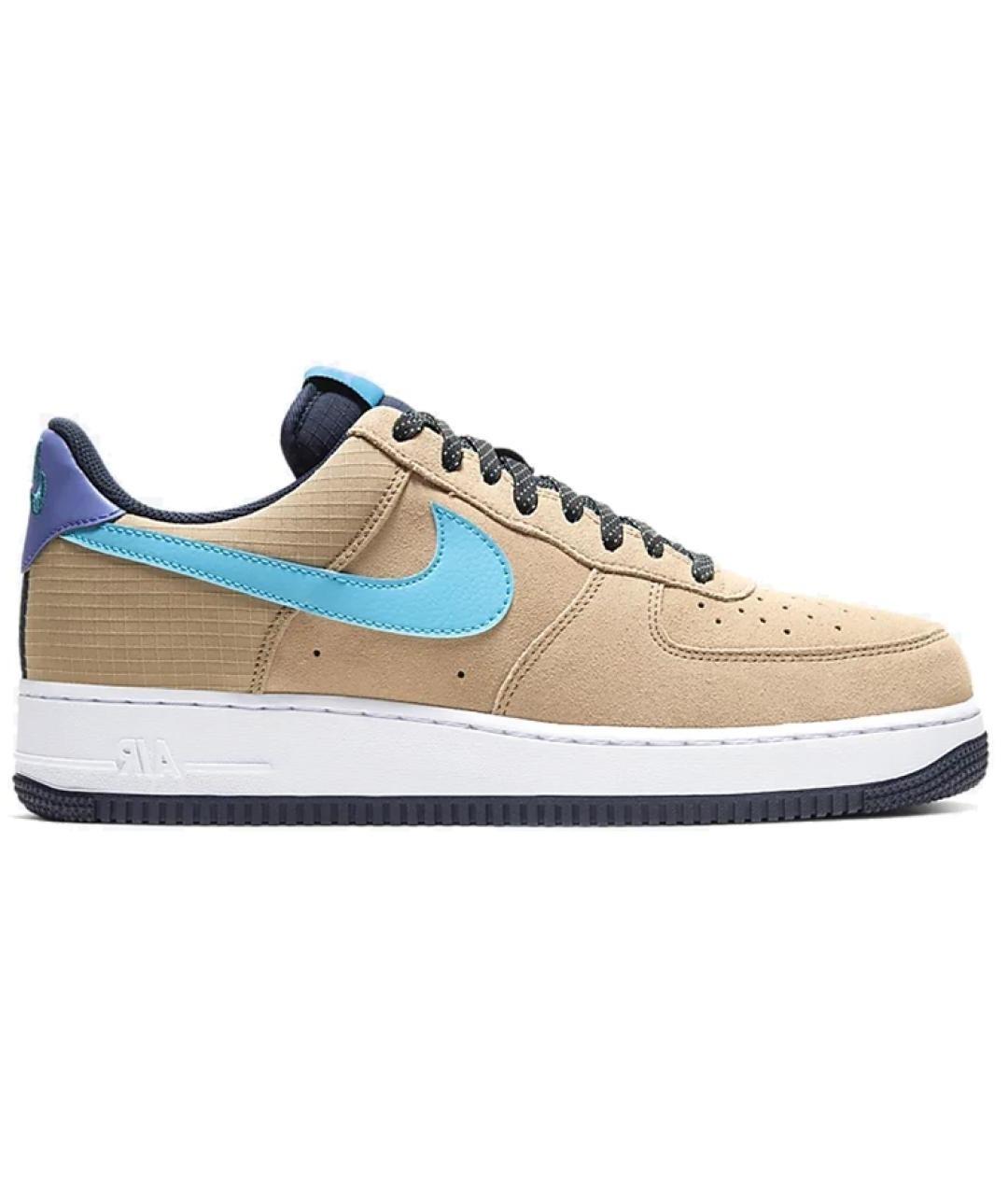 NIKE Коричневые замшевые кроссовки, фото 1