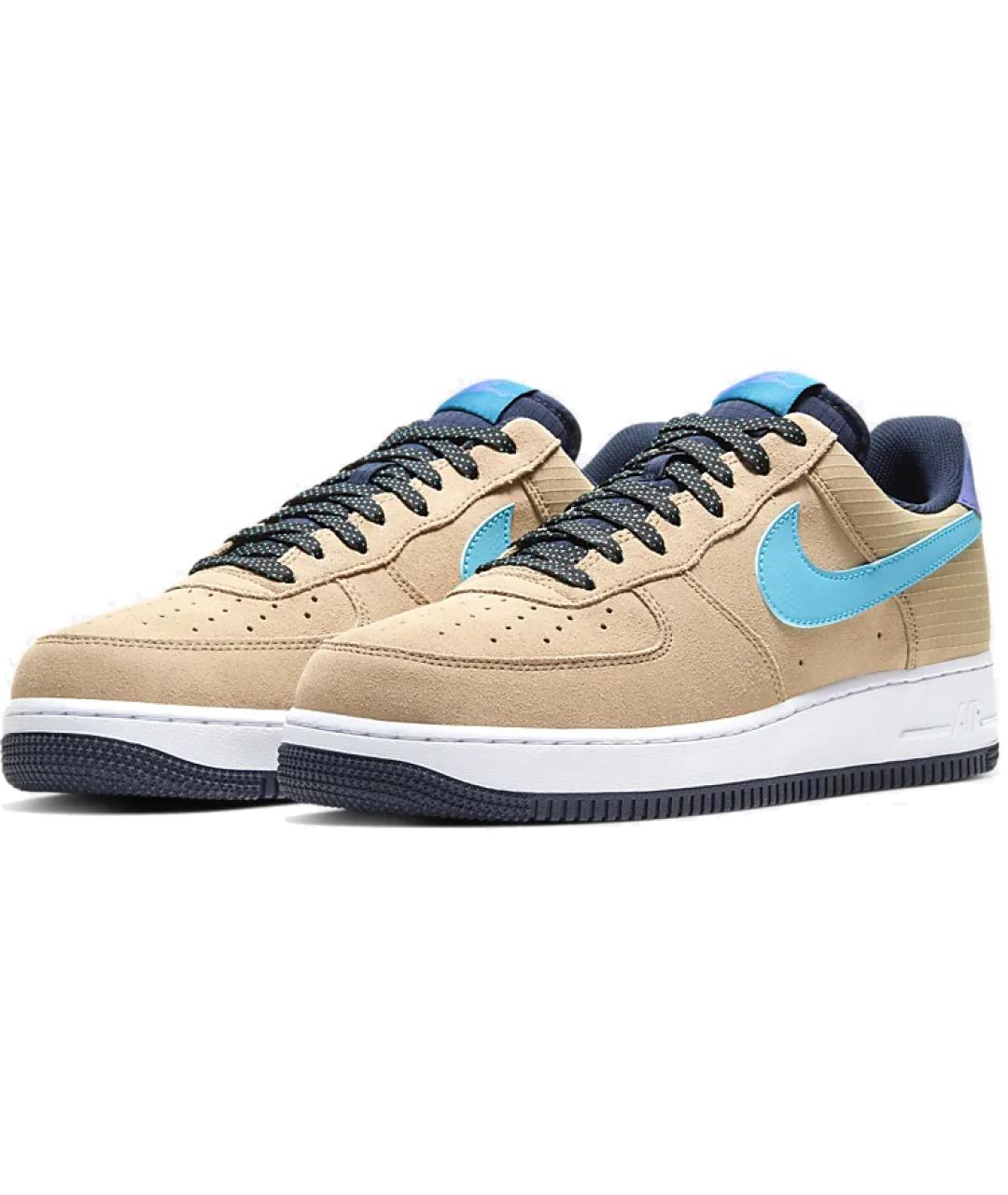 NIKE Коричневые замшевые кроссовки, фото 3