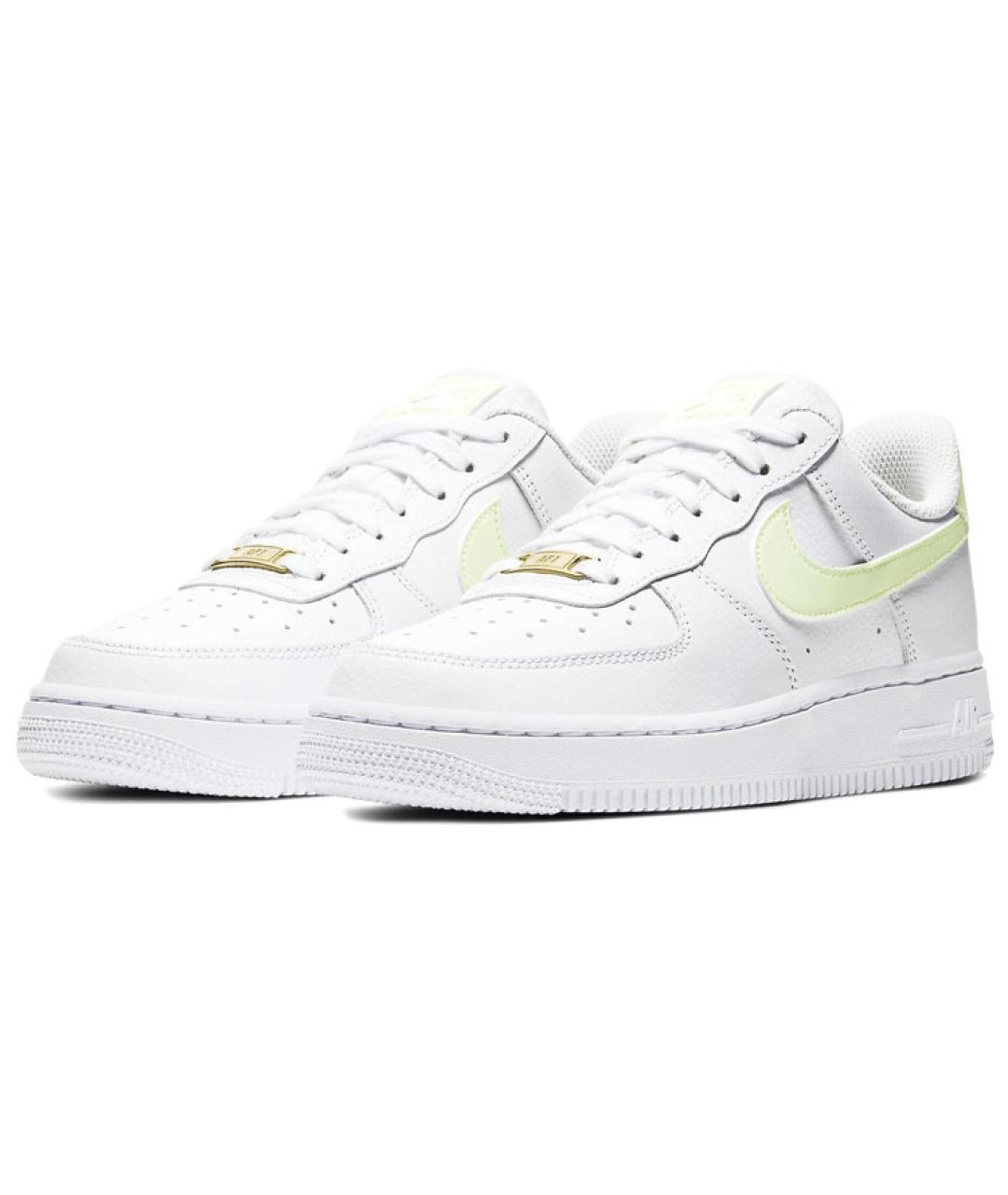 NIKE Белые кожаные кроссовки, фото 4