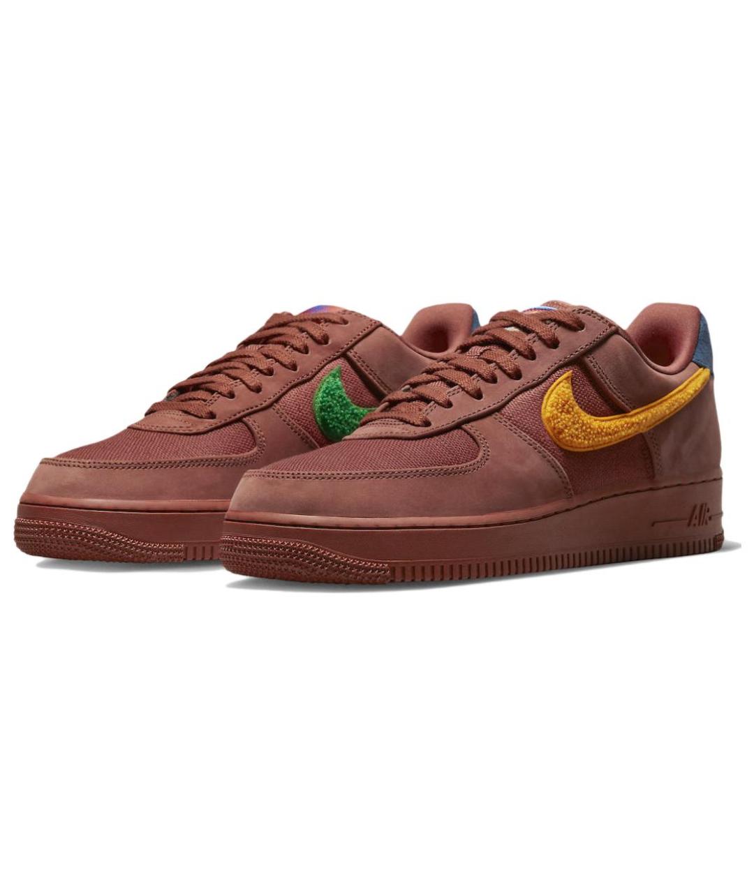 NIKE Бордовые низкие кроссовки / кеды, фото 4