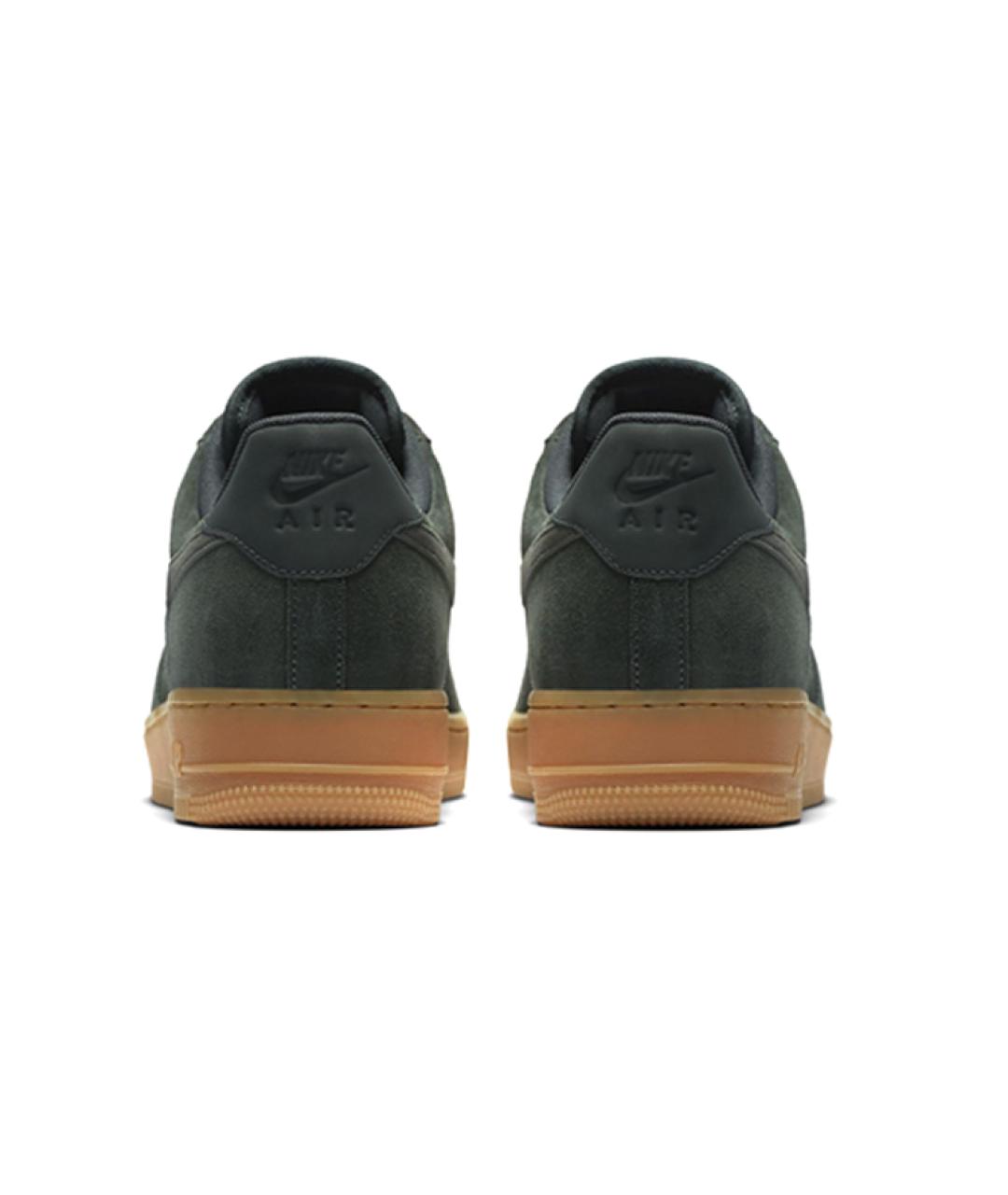NIKE Зеленые замшевые низкие кроссовки / кеды, фото 4
