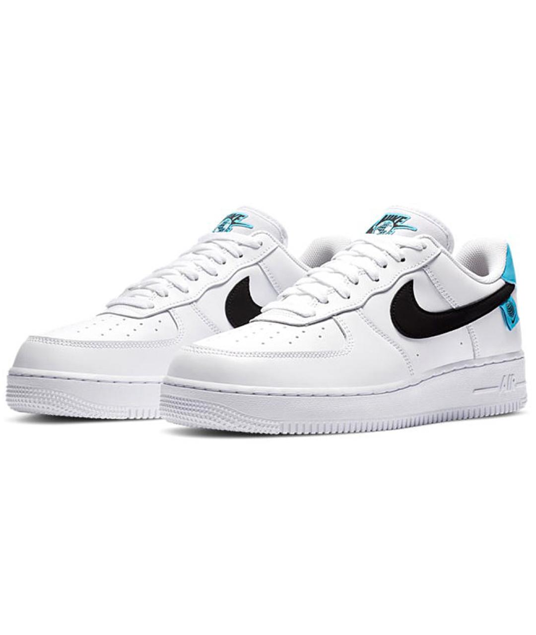 NIKE Белые кожаные низкие кроссовки / кеды, фото 4