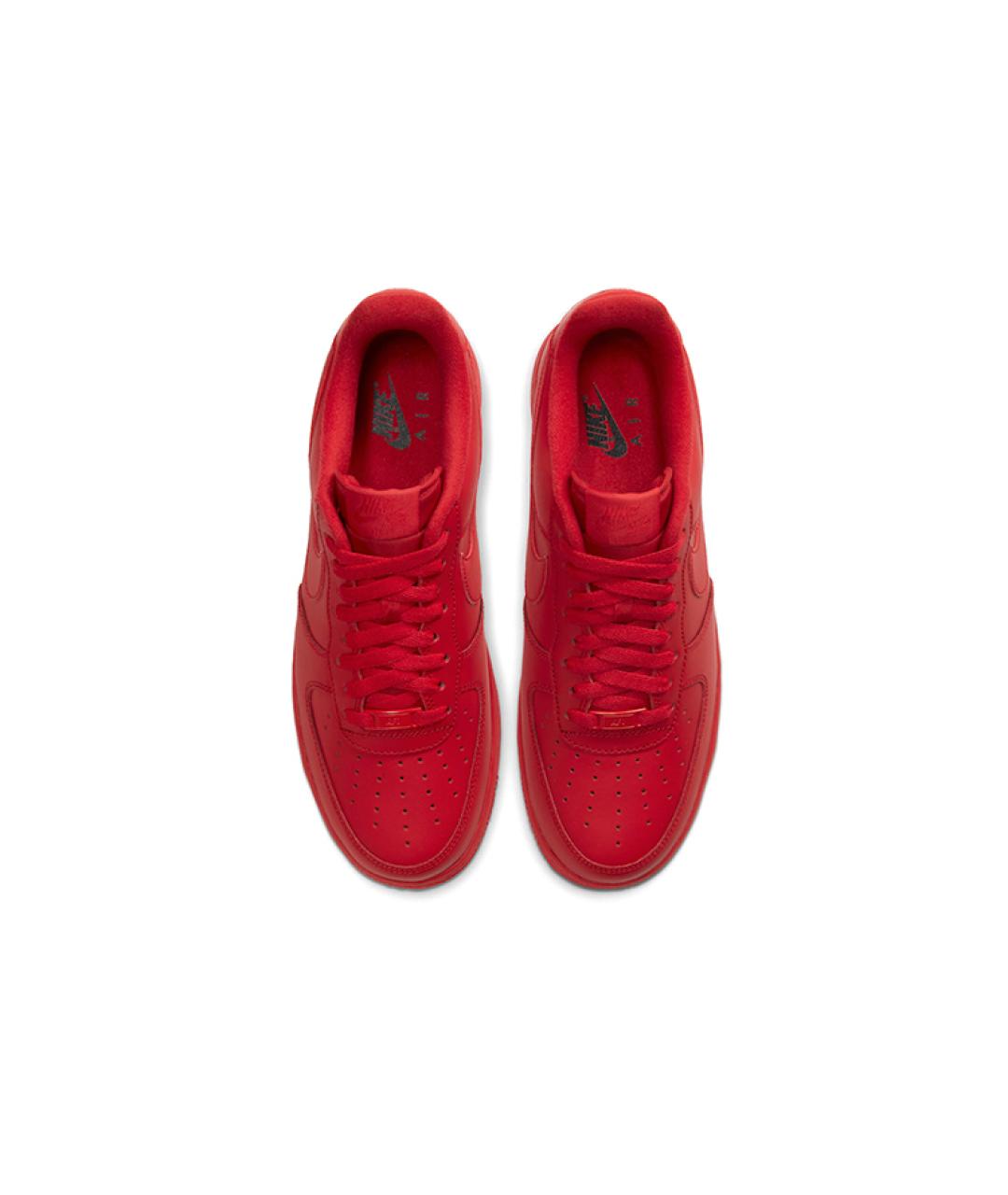 NIKE Красные кожаные кроссовки, фото 5