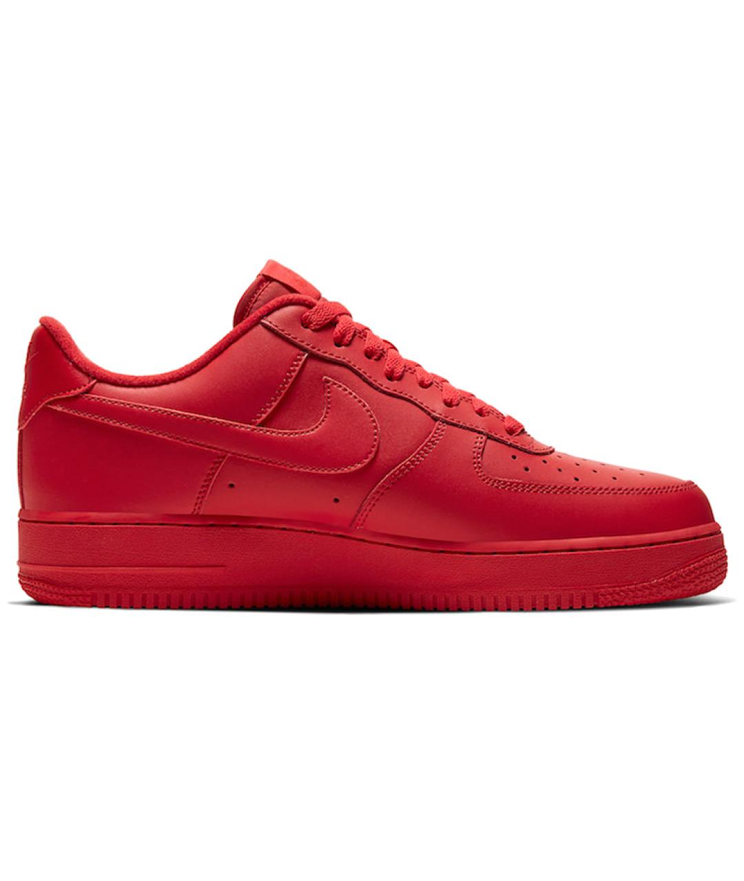 NIKE Красные кожаные кроссовки, фото 2