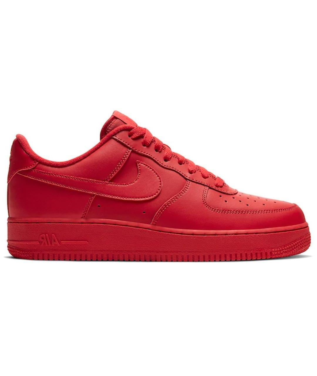 NIKE Красные кожаные кроссовки, фото 1