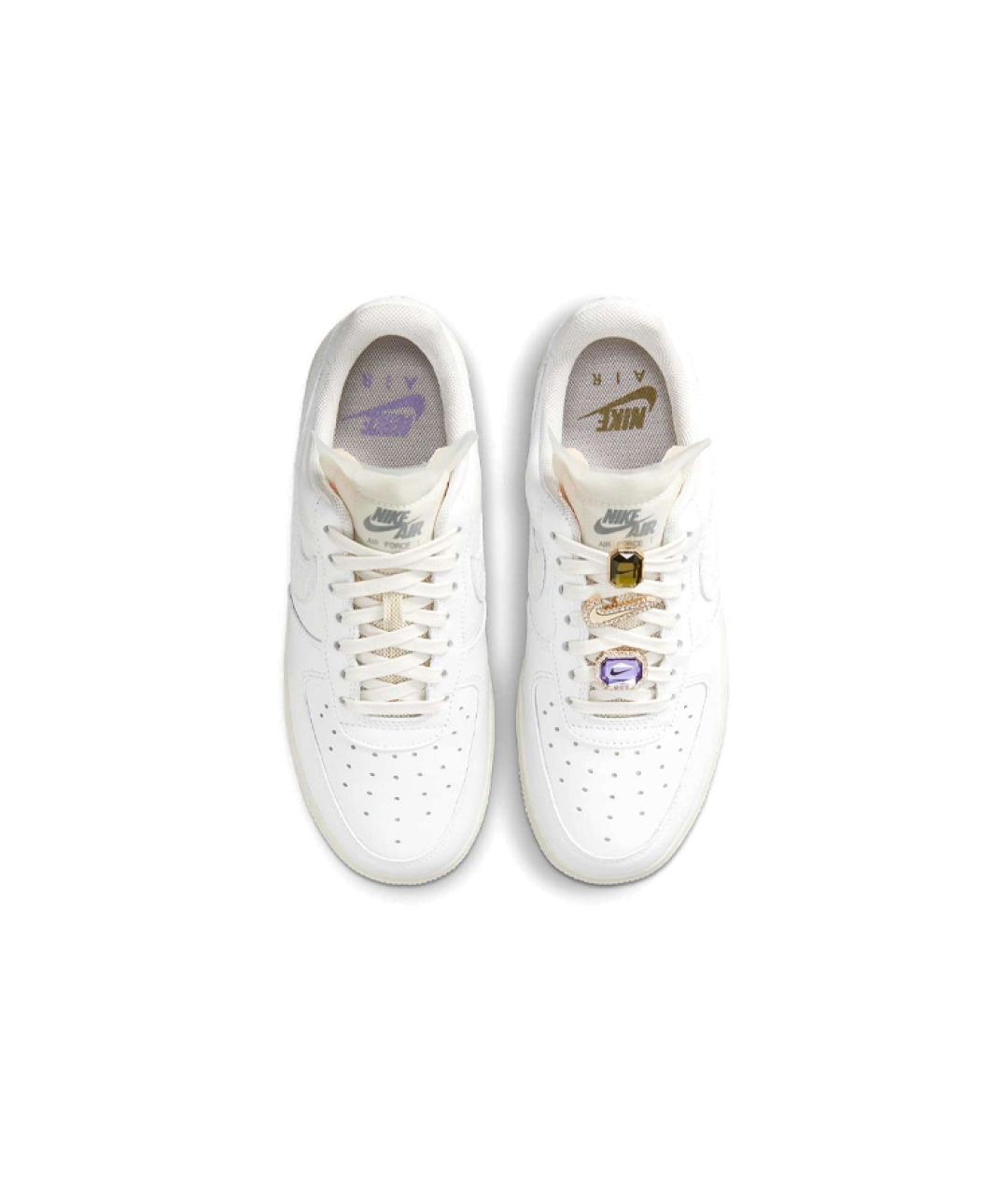 NIKE Белые кожаные кроссовки, фото 5
