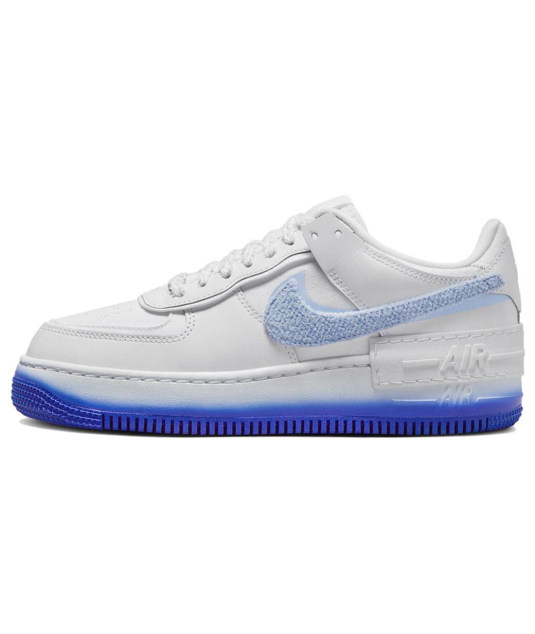 NIKE Синие кожаные кроссовки, фото 3