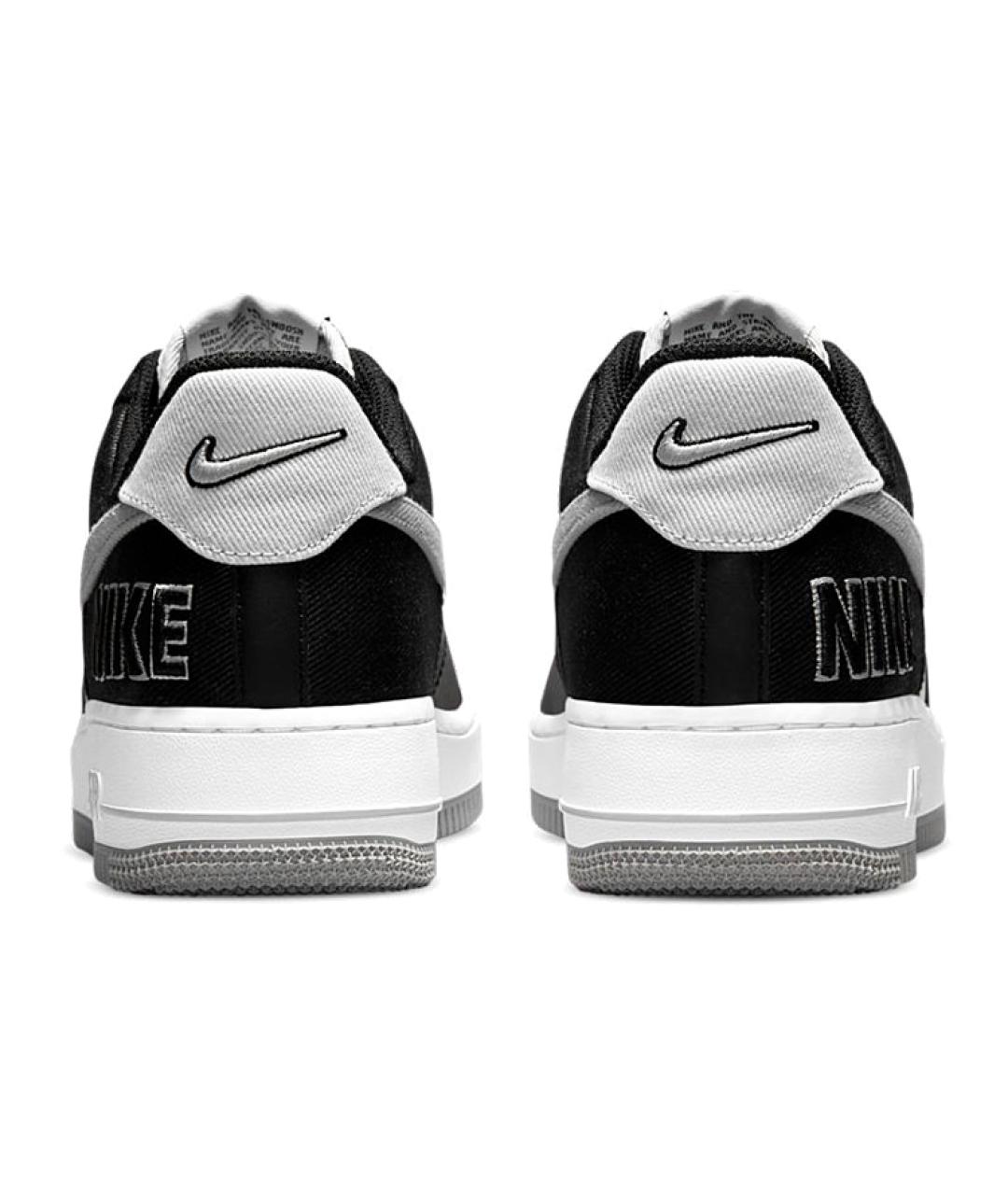 NIKE Черные кожаные низкие кроссовки / кеды, фото 6