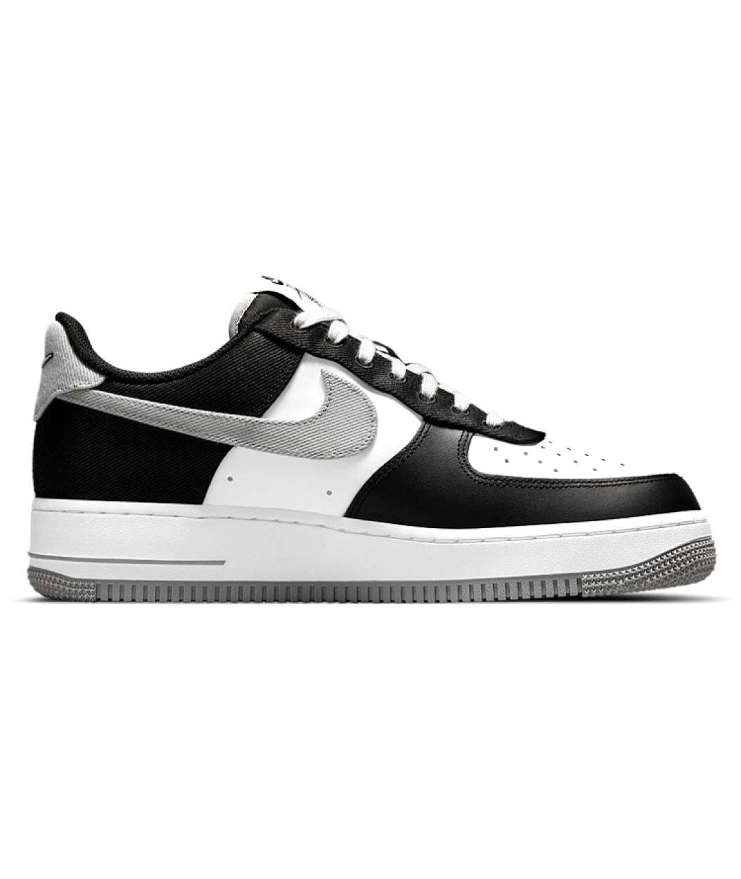 NIKE Черные кожаные низкие кроссовки / кеды, фото 3