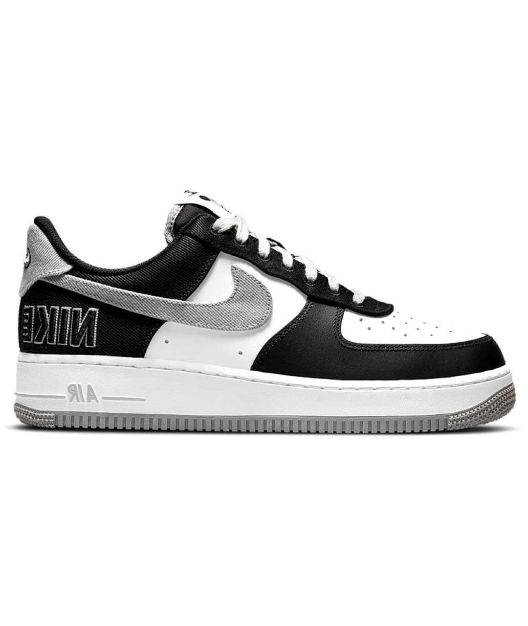 NIKE Черные кожаные низкие кроссовки / кеды, фото 1