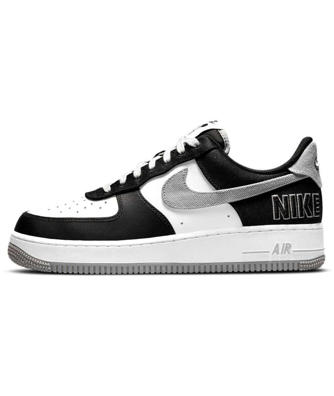 NIKE Черные кожаные низкие кроссовки / кеды, фото 2