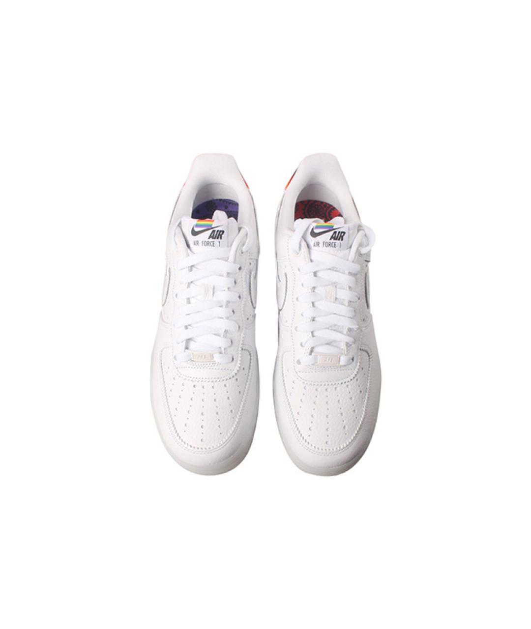 NIKE Белые кожаные кроссовки, фото 5