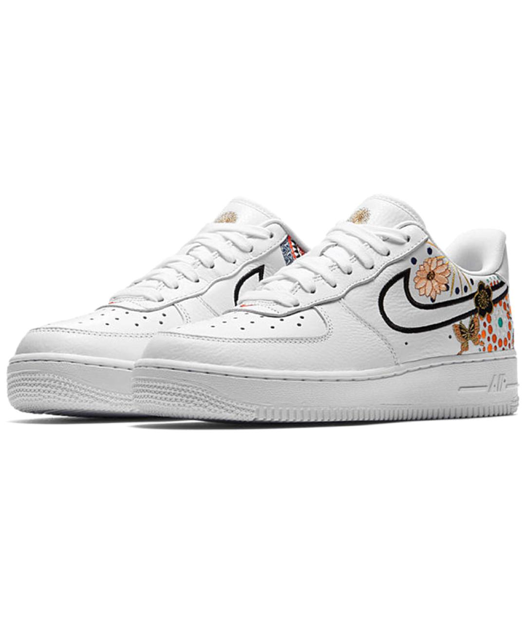 NIKE Белые кожаные кроссовки, фото 3