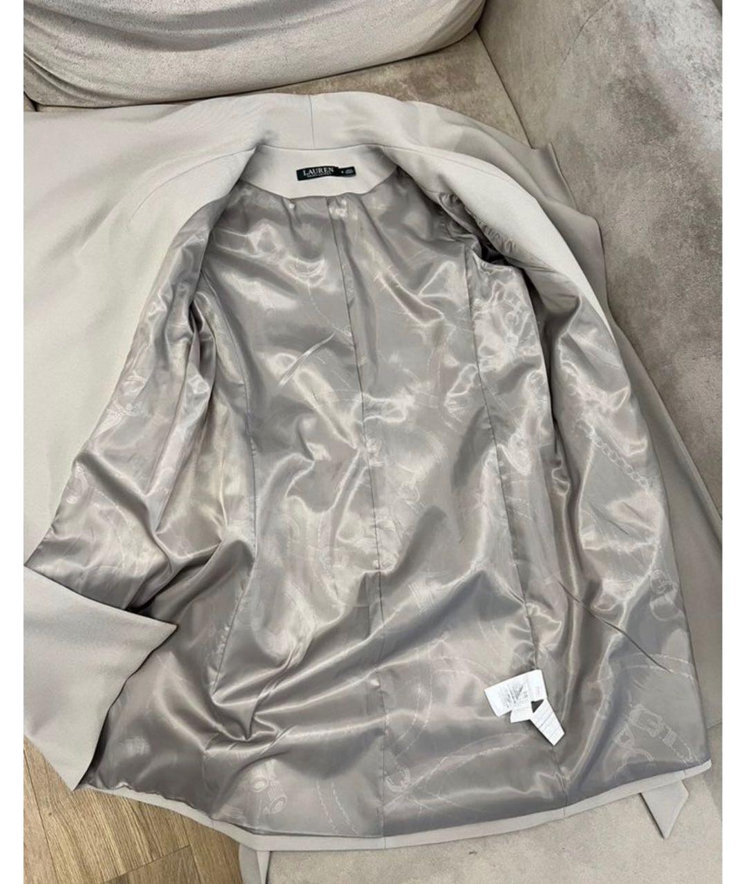 RALPH LAUREN Серый тренч/плащ, фото 4