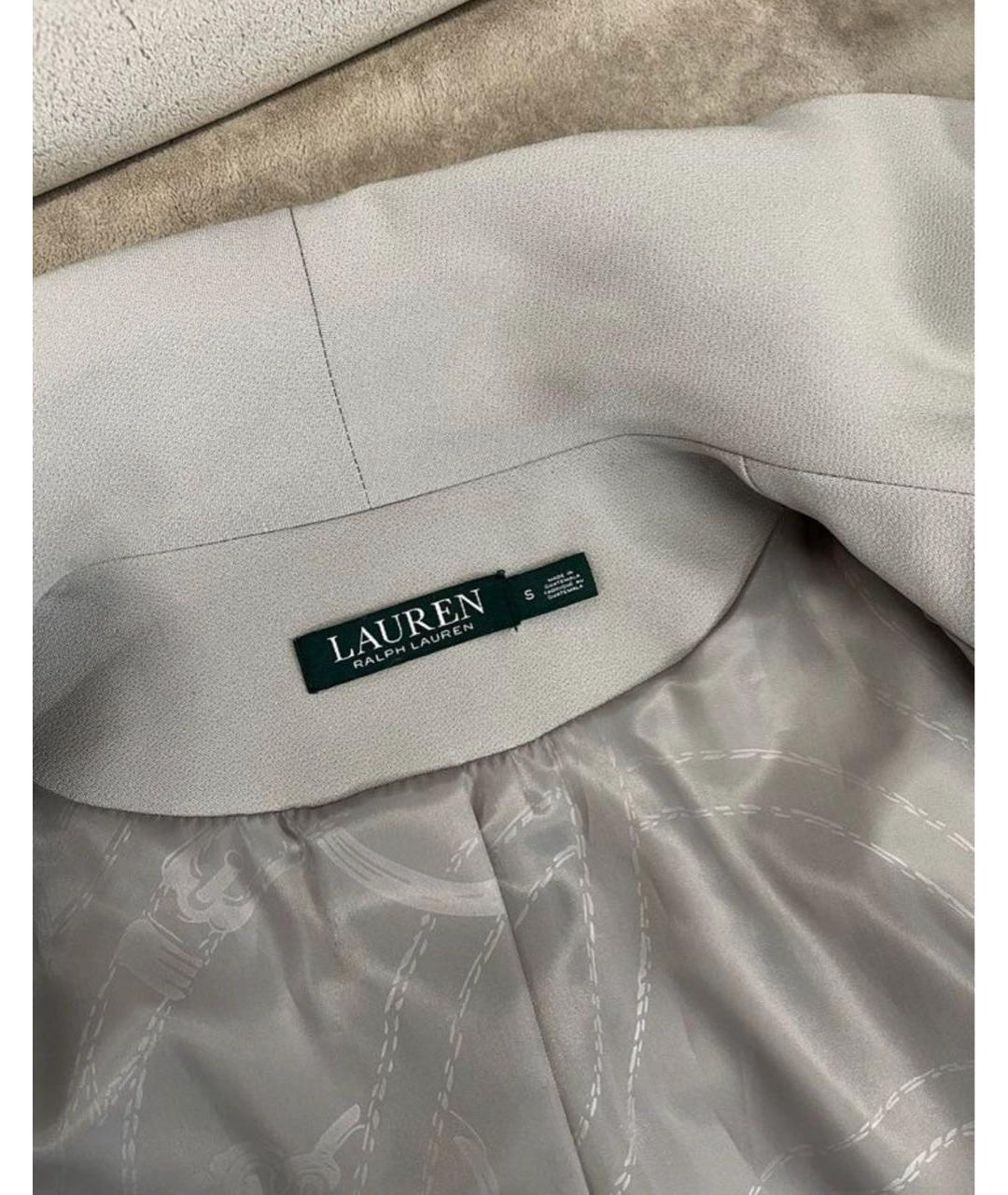 RALPH LAUREN Серый тренч/плащ, фото 3