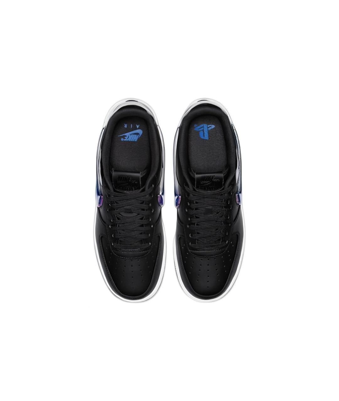 NIKE Черные кожаные низкие кроссовки / кеды, фото 5