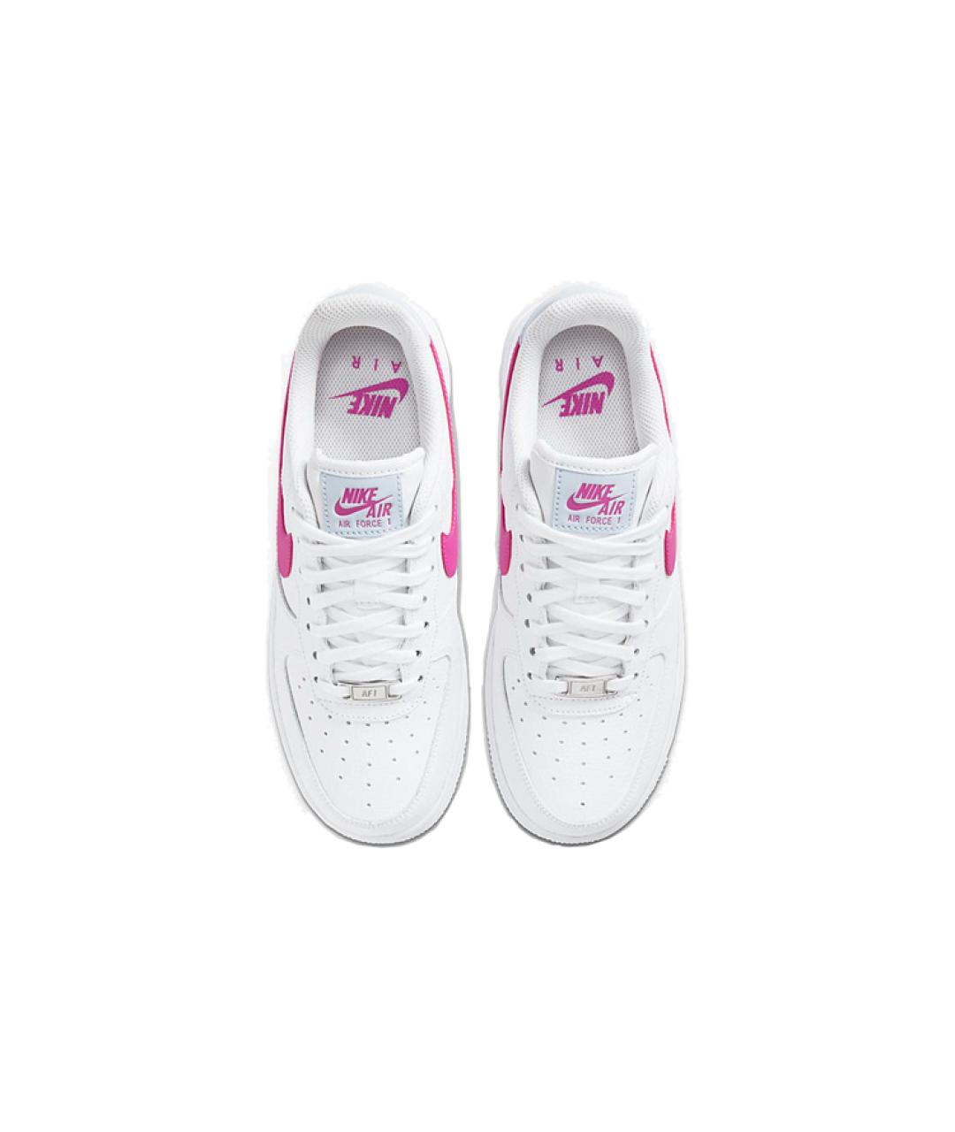 NIKE Белые кожаные кроссовки, фото 5