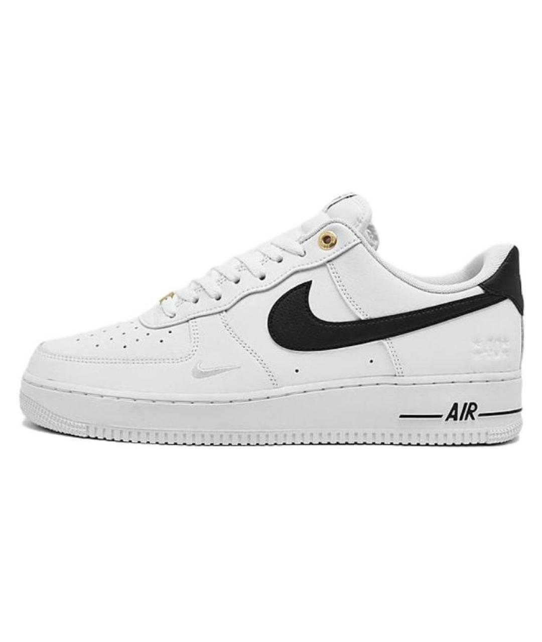NIKE Белые кожаные низкие кроссовки / кеды, фото 2