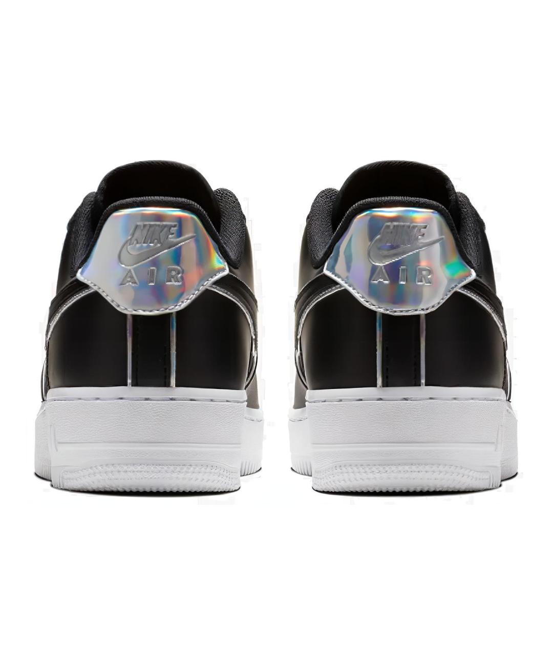 NIKE Черные кожаные низкие кроссовки / кеды, фото 6