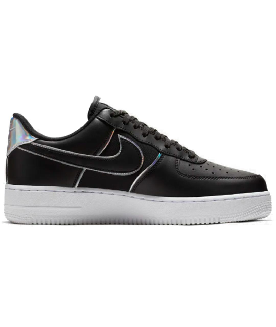 NIKE Черные кожаные низкие кроссовки / кеды, фото 2