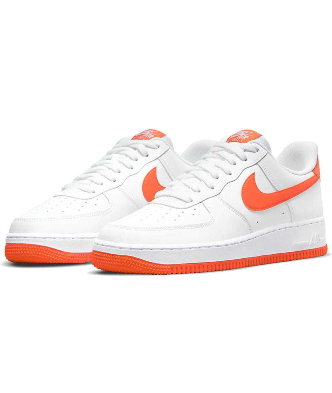 NIKE Белые кожаные низкие кроссовки / кеды, фото 4