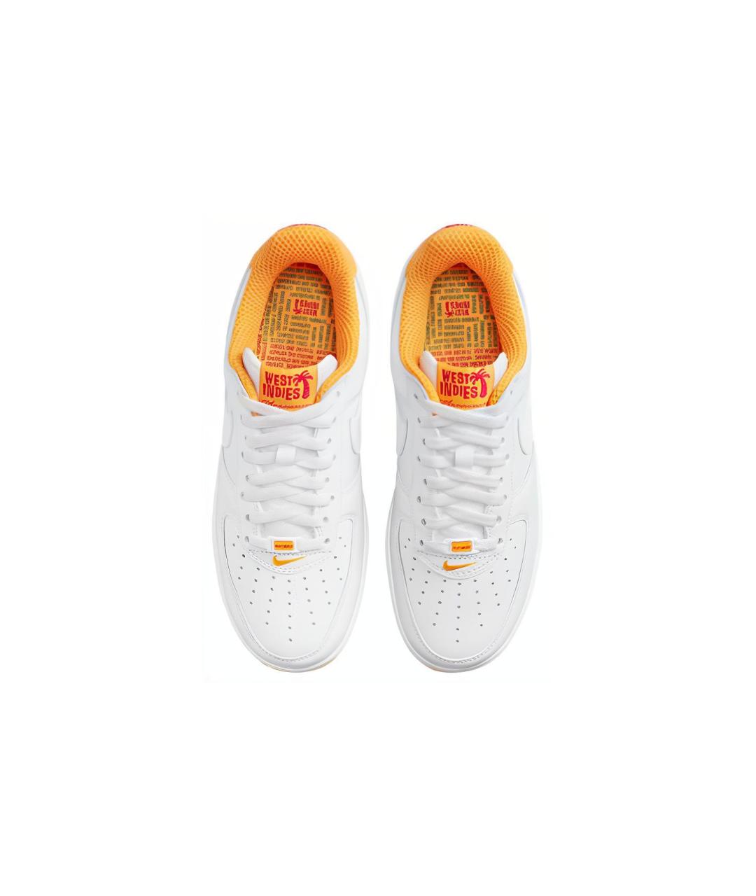 NIKE Белые кожаные низкие кроссовки / кеды, фото 5