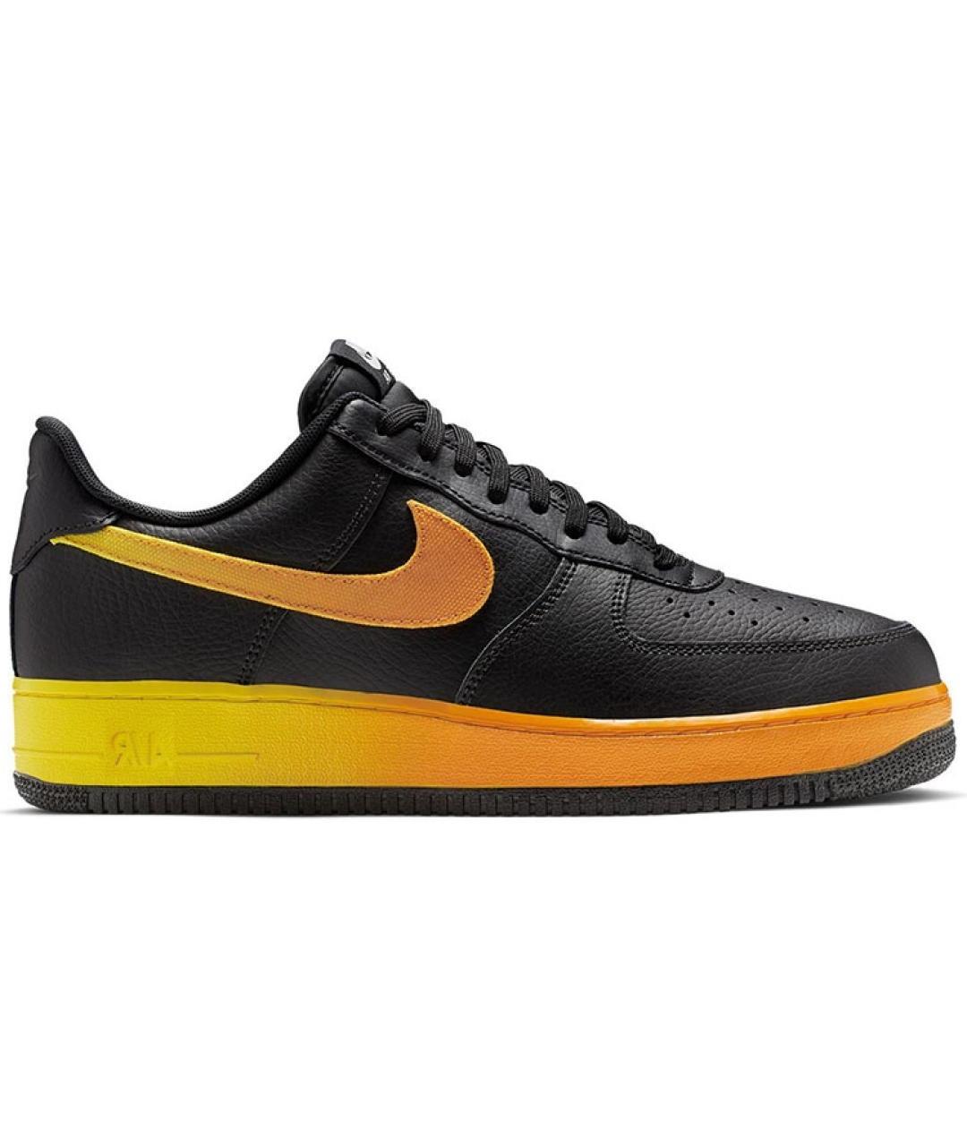 NIKE Черные кожаные низкие кроссовки / кеды, фото 1