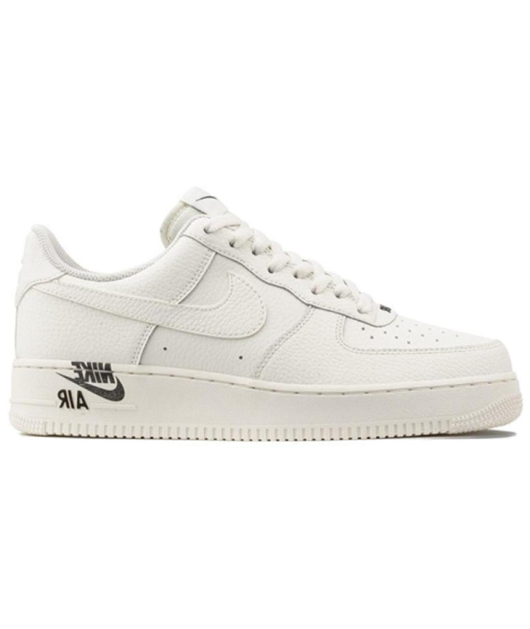 NIKE Белые кожаные низкие кроссовки / кеды, фото 1