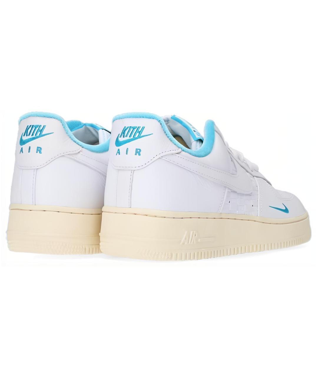 NIKE Белые кожаные низкие кроссовки / кеды, фото 5