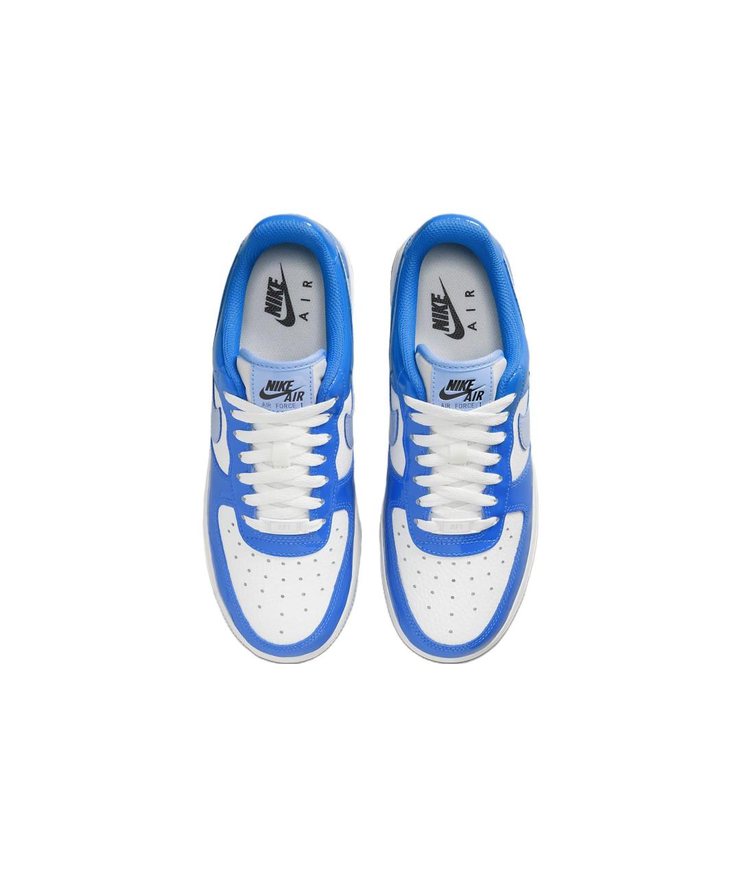 NIKE Синие кожаные кроссовки, фото 5