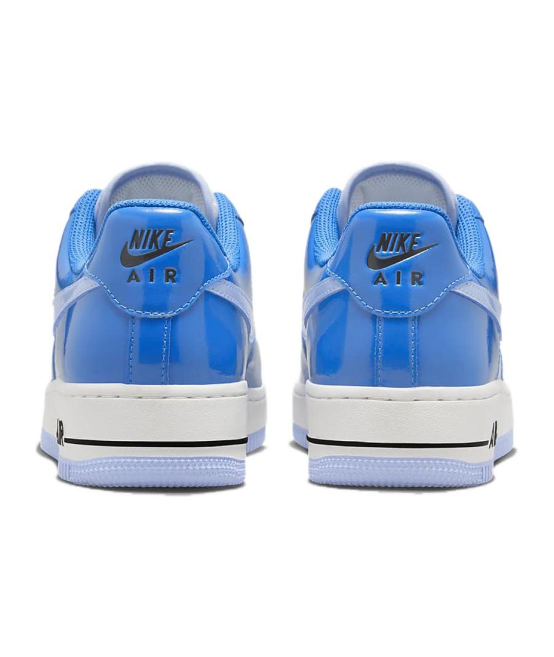 NIKE Синие кожаные кроссовки, фото 6