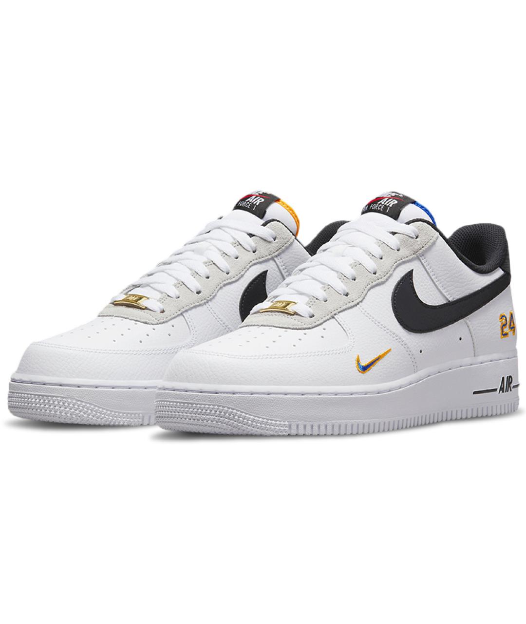 NIKE Белые кожаные низкие кроссовки / кеды, фото 4
