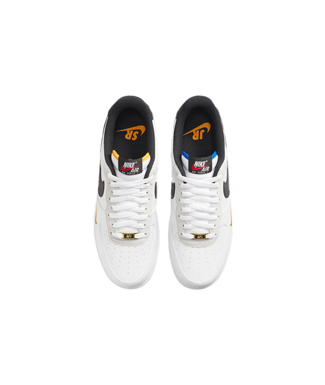 NIKE Белые кожаные низкие кроссовки / кеды, фото 5