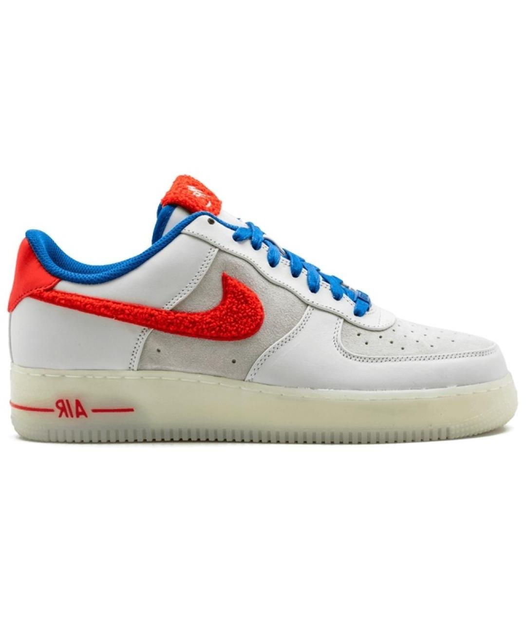 NIKE Серые кожаные низкие кроссовки / кеды, фото 1