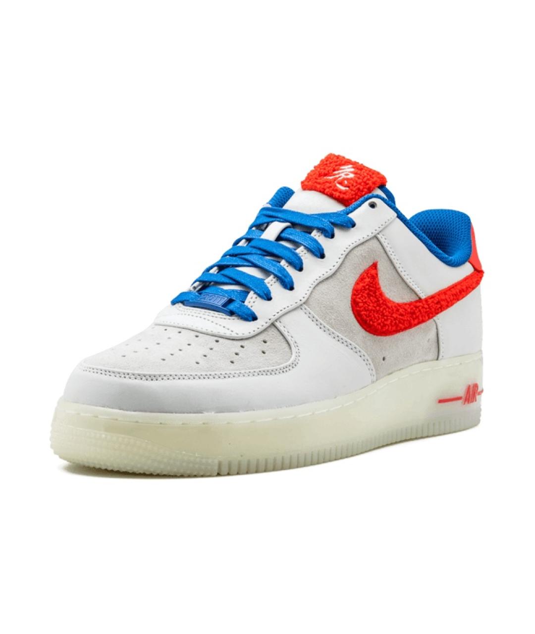 NIKE Серые кожаные низкие кроссовки / кеды, фото 3